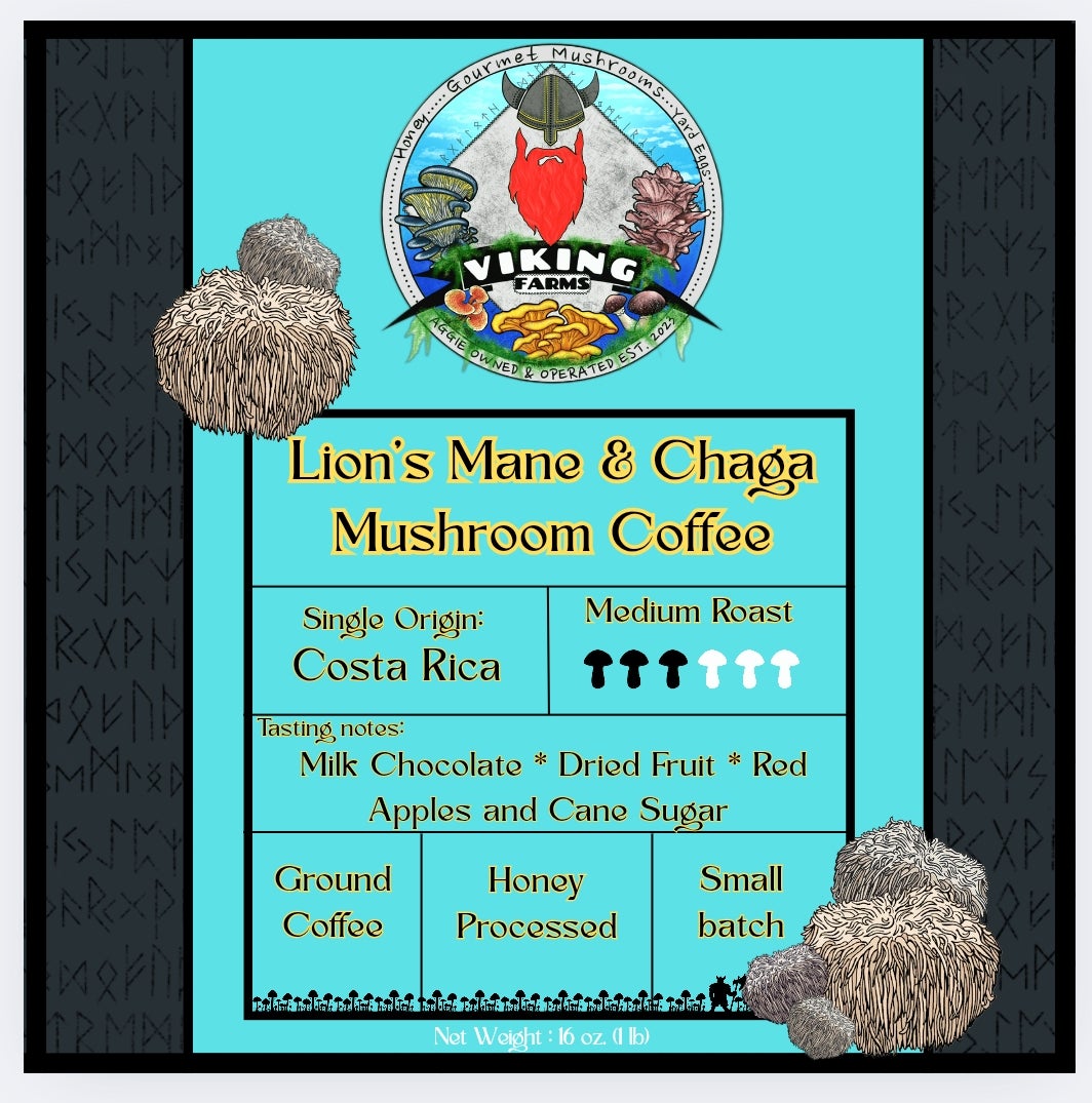 mushroom-coffee-1-lb-costa-rican-honey-cured-lions-mane-chaga-viking